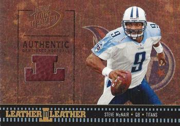 2004 Playoff Hogg Heaven - Leather in Leather #LL-17 Steve McNair Front