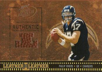 2004 Playoff Hogg Heaven - Leather in Leather #LL-22 Philip Rivers Front