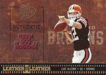 2004 Playoff Hogg Heaven - Leather in Leather #LL-38 Luke McCown Front