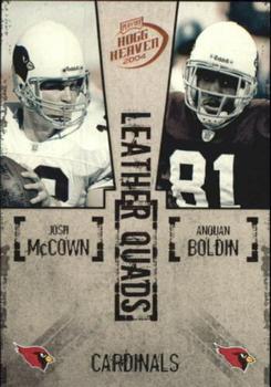 2004 Playoff Hogg Heaven - Leather Quads #LQ-1 Josh McCown / Anquan Boldin / Bryant Johnson / Marcel Shipp Front