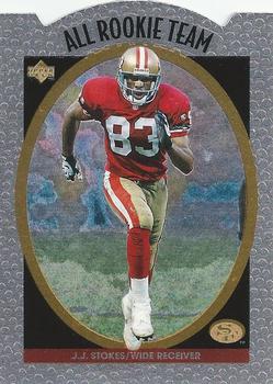 1996 Upper Deck Silver Collection - All-Rookie Team #AR3 J.J. Stokes Front