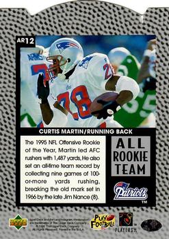1996 Upper Deck Silver Collection - All-Rookie Team #AR12 Curtis Martin Back