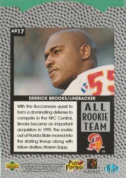 1996 Upper Deck Silver Collection - All-Rookie Team #AR17 Derrick Brooks Back