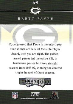 2004 Playoff Honors - Accolades #A-6 Brett Favre Back