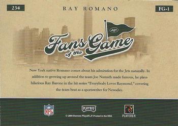 2004 Playoff Honors - Fans of the Game Silver #234 Ray Romano Back