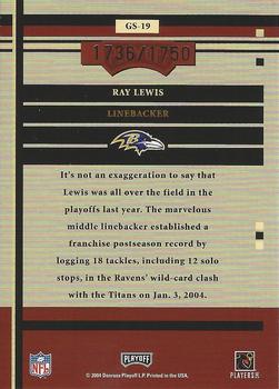 2004 Playoff Honors - Game Day #GS-19 Ray Lewis Back