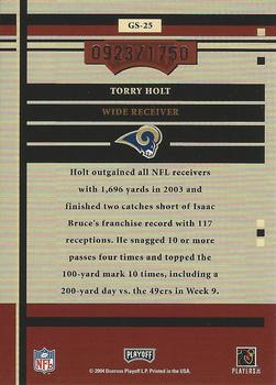 2004 Playoff Honors - Game Day #GS-25 Torry Holt Back