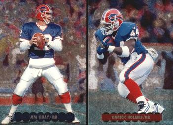 1996 Upper Deck Silver Collection - Team Helmets #AE4  Jim Kelly / Darick Holmes Front