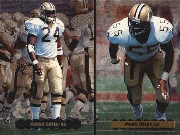 1996 Upper Deck Silver Collection - Team Helmets #NW3 Mario Bates / Mark Fields Front