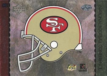 1996 Upper Deck Silver Collection - Team Helmets #NW5 Jerry Rice / J.J. Stokes Front