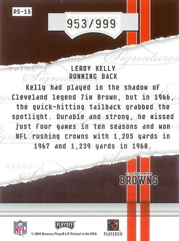 2004 Playoff Honors - Prime Signature Previews #PS-15 Leroy Kelly Back
