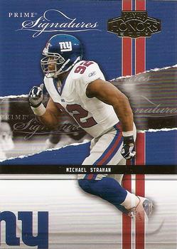 2004 Playoff Honors - Prime Signature Previews #PS-17 Michael Strahan Front