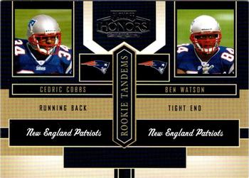 2004 Playoff Honors - Rookie Tandems #RT-14 Ben Watson / Cedric Cobbs Front