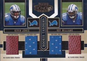 2004 Playoff Honors - Rookie Tandems Jerseys/Footballs #RT-9 Kevin Jones / Roy Williams Front