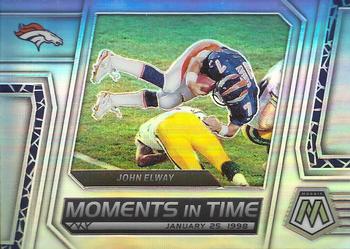 2023 Panini Mosaic - Moments in Time Silver #MT-14 John Elway Front