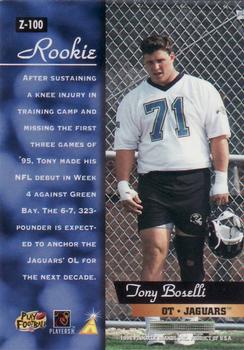 1996 Zenith #Z-100 Tony Boselli Back