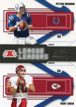 2004 Playoff Prestige - League Leaders #LL-1 Peyton Manning / Trent Green Front