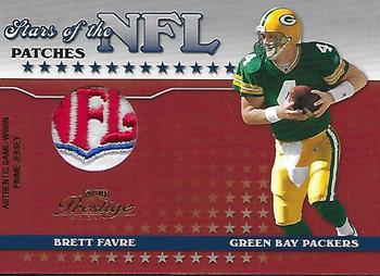 2004 Playoff Prestige - Stars of the NFL Patches #NFL-8 Brett Favre Front