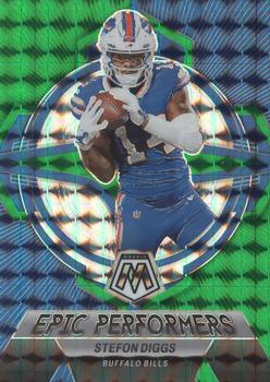2023 Panini Mosaic - Epic Performers Mosaic Green #EP-SD Stefon Diggs Front