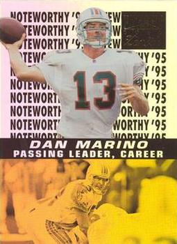 1996 Zenith - Noteworthy '95 #1 Dan Marino Front