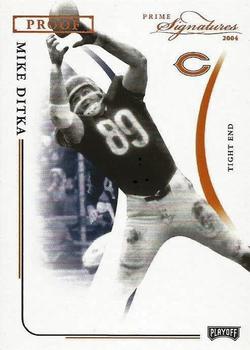 2004 Playoff Prime Signatures - Bronze Proofs #16 Mike Ditka Front