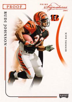 2004 Playoff Prime Signatures - Bronze Proofs #21 Rudi Johnson Front