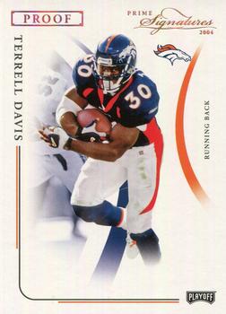 2004 Playoff Prime Signatures - Bronze Proofs #35 Terrell Davis Front