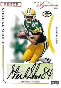 2004 Playoff Prime Signatures - Signature Proofs Bronze #42 Sterling Sharpe Front