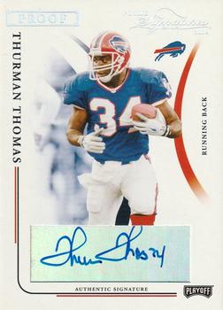 2004 Playoff Prime Signatures - Signature Proofs Silver #8 Thurman Thomas Front