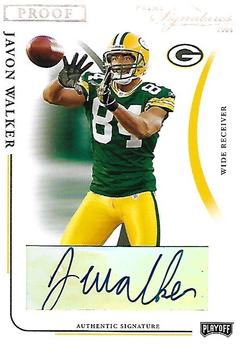 2004 Playoff Prime Signatures - Signature Proofs Silver #38 Javon Walker Front