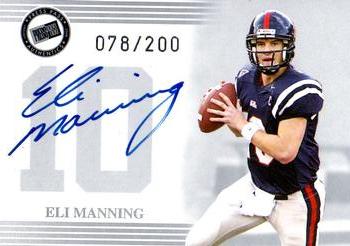 2004 Press Pass - Autographs Silver #NNO Eli Manning Front