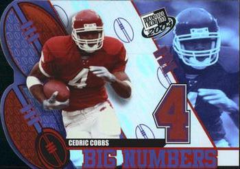 2004 Press Pass - Big Numbers #BN3 Cedric Cobbs  Front