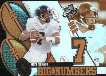 2004 Press Pass - Big Numbers #BN22 Matt Schaub  Front