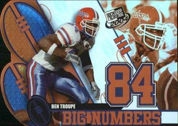 2004 Press Pass - Big Numbers #BN24 Ben Troupe  Front