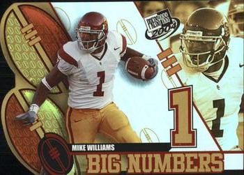 2004 Press Pass - Big Numbers #BN30 Mike Williams  Front