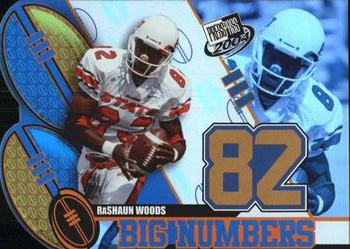 2004 Press Pass - Big Numbers #BN32 Rashaun Woods  Front