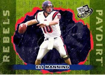 2004 Press Pass - Paydirt #PD 1 Eli Manning  Front