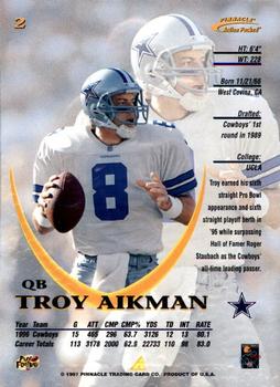 1997 Action Packed #2 Troy Aikman Back