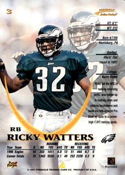 1997 Action Packed #3 Ricky Watters Back