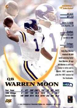 1997 Action Packed #6 Warren Moon Back