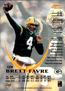 1997 Action Packed #17 Brett Favre Back