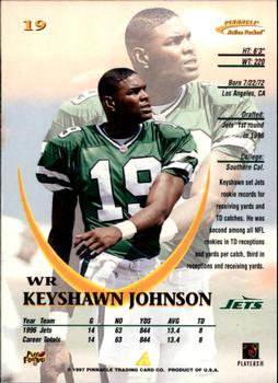 1997 Action Packed #19 Keyshawn Johnson Back