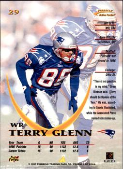 1997 Action Packed #29 Terry Glenn Back