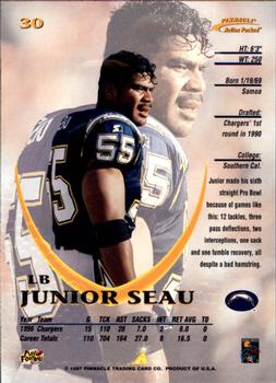 1997 Action Packed #30 Junior Seau Back