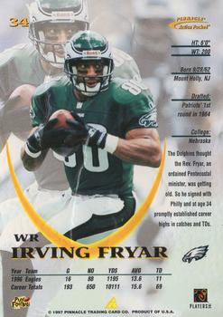 1997 Action Packed #34 Irving Fryar Back