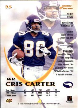 1997 Action Packed #35 Cris Carter Back