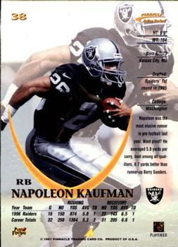 1997 Action Packed #38 Napoleon Kaufman Back