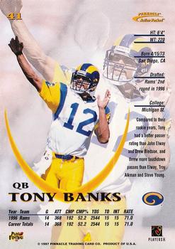 1997 Action Packed #41 Tony Banks Back