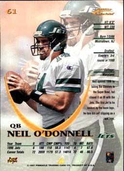 1997 Action Packed #61 Neil O'Donnell Back