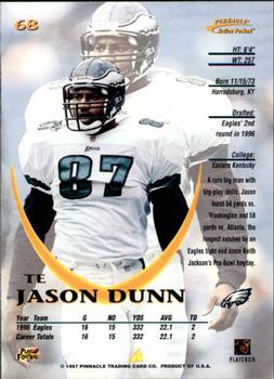 1997 Action Packed #68 Jason Dunn Back